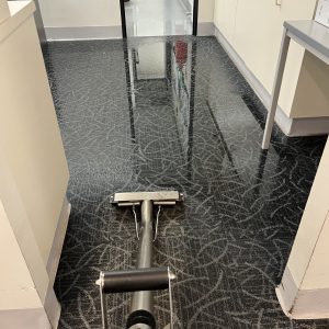 Commercial water extraction equipment removing standing water